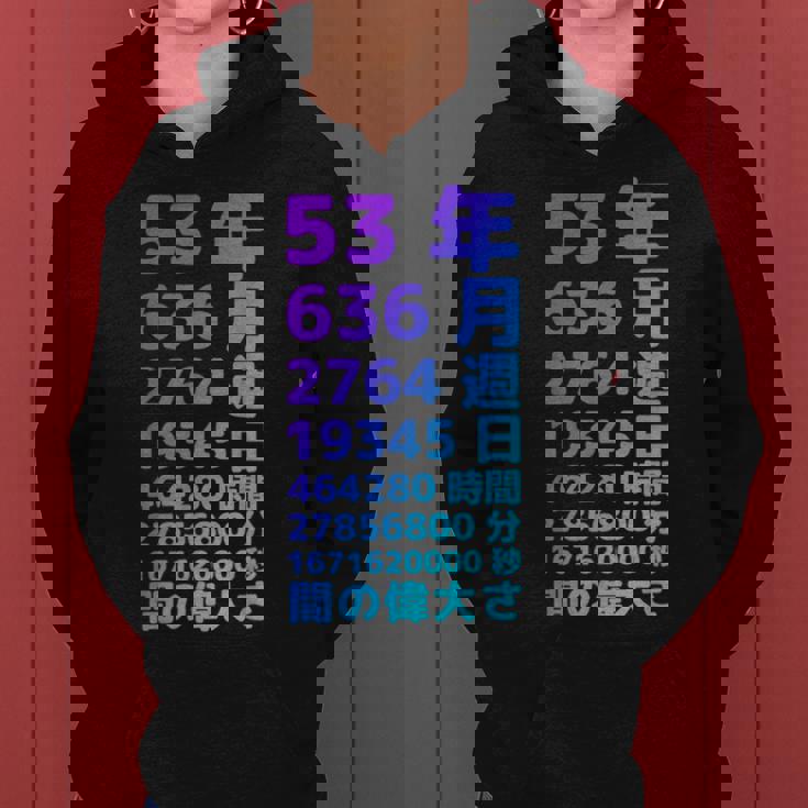 面白い53歳の誕生日の古いメーター 面白い53歳のギフト 女性 男性 面白い電卓 53歳の誕生日のギフト レディースパーカー