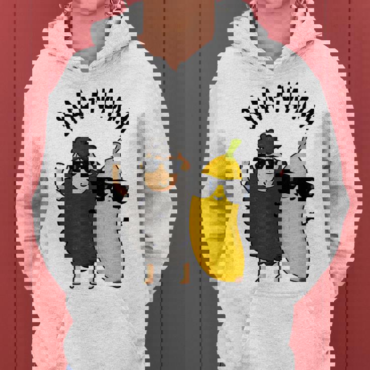 Baa-Nana おもしろバナナ羊しゃれ レディースパーカー