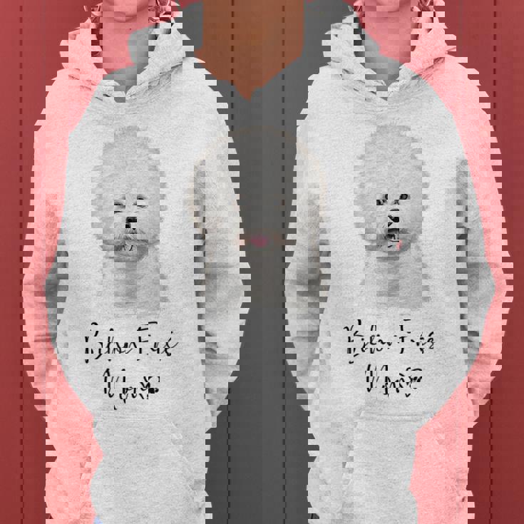 Bichon Frisé Dog Mom ビションフリーゼママかわいい子犬犬の所有者ビションフリーゼ犬 レディースパーカー