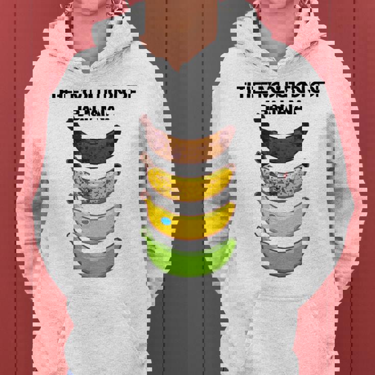 The Evolution Of Banana Novelty Graphic & Cool s レディースパーカー