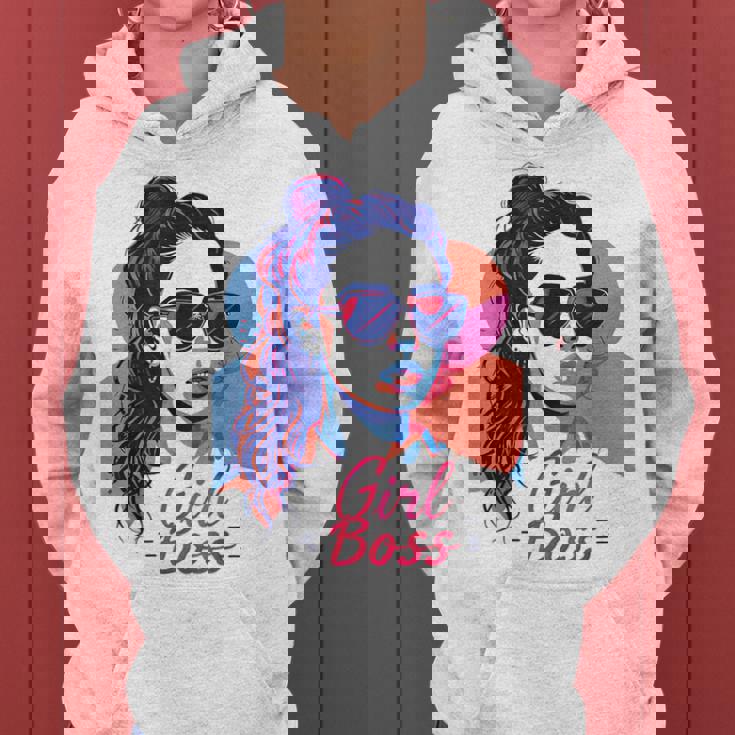 Girl Boss ポップアート セルフエンパワーメント レトロ 1950年代 レディースパーカー