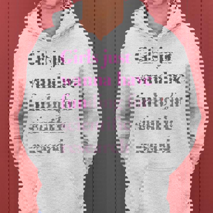 Girls Just Wanna Have Funding X Forcience Research レディースパーカー