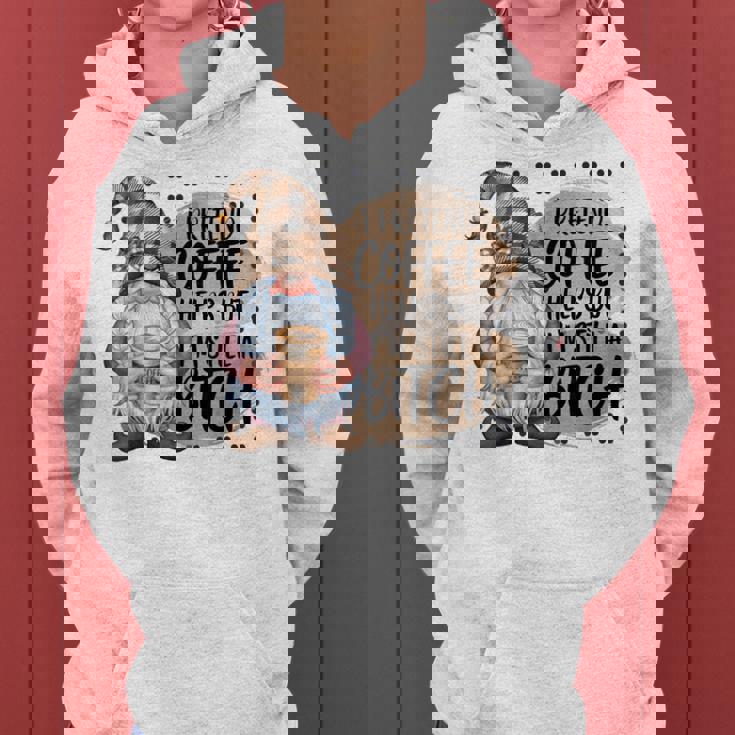 Gnome Coffee Lover I Pretend Coffee Help But I'mtill A レディースパーカー