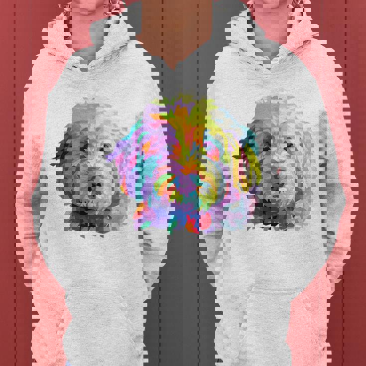 Goldendoodle ギフト ラブラドゥードル Cockapoo Mom カラフル ポップアート レディースパーカー