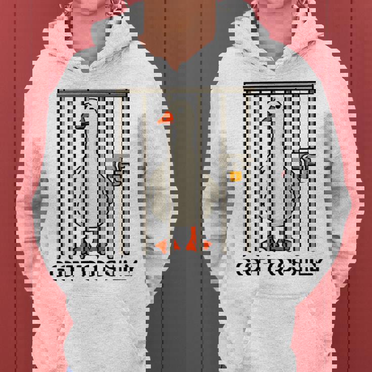 Goose Got Tooilly Hilariousilly Goose Gese Duck Meme レディースパーカー