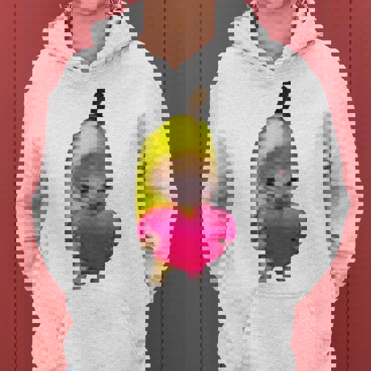 Happy Banana Cat レディースパーカー