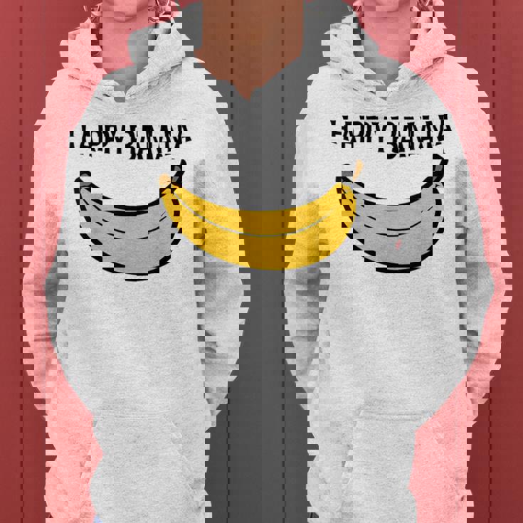 Happy Banana ファニーバナナラブ フルーツバナナ スマイリーフェイス レディースパーカー