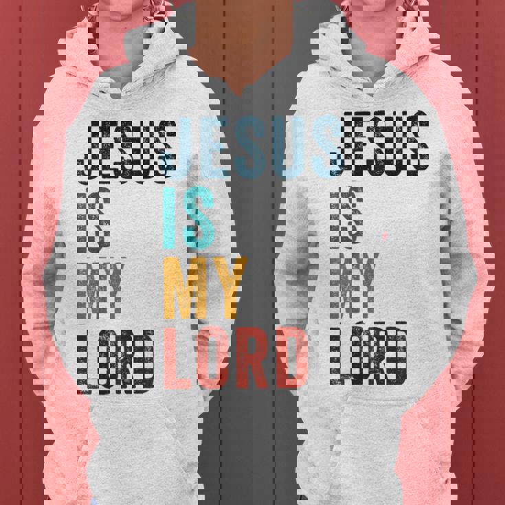 Jesus Is My Lord – Christian Faithintage Graphic レディースパーカー