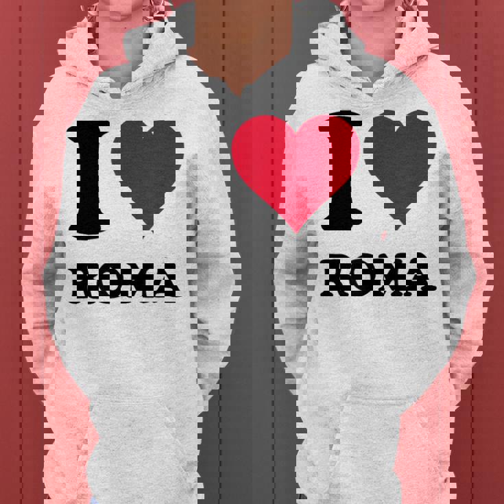 I Love Roma レディースパーカー