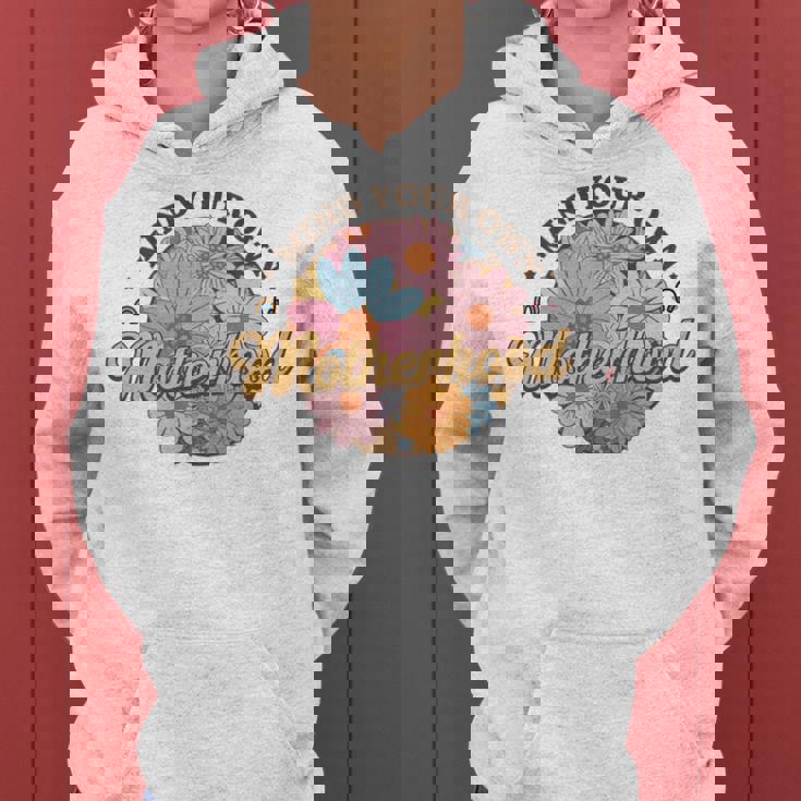 Mind Your Own Motherhood Best Mom Ever Best 母の日 長袖tシャツ レディースパーカー