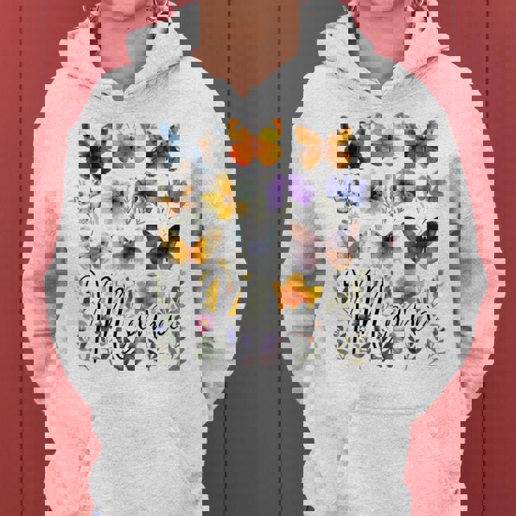 Mommy Mama バタフライ フローラル 夏 母の日 グラフィック ママ 長袖tシャツ レディースパーカー