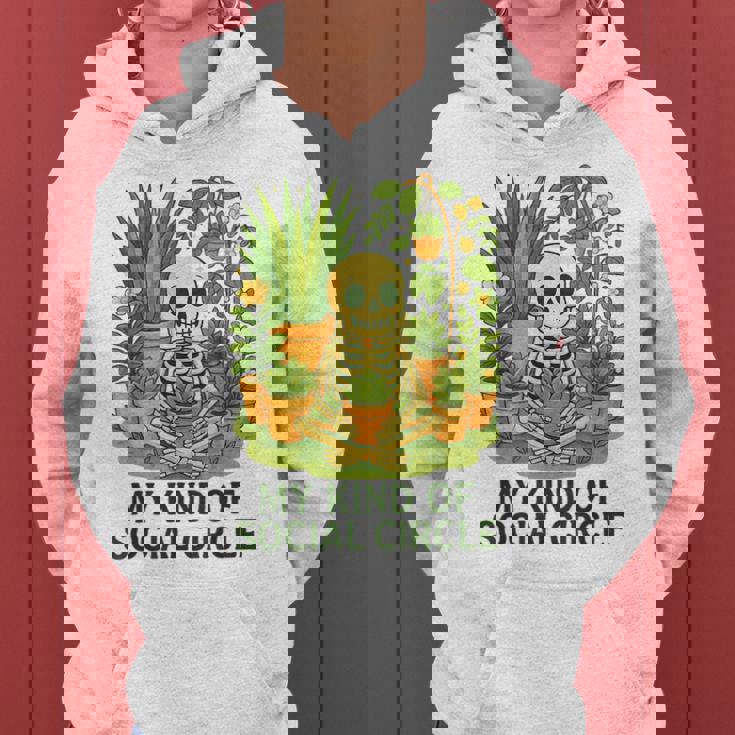 My Kind Ofocial Circle Plantkeleton ユーモア レディースパーカー