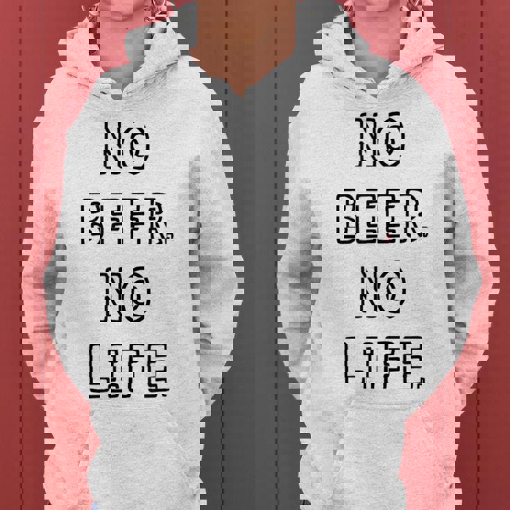 No Beer No Life ノービアーノーライフ ビール おもしろ かわいい レディースパーカー