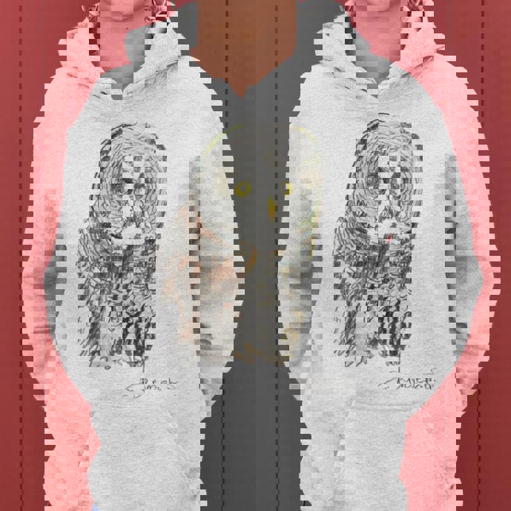 Owl Drawing レディースパーカー