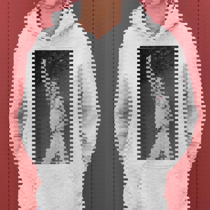 Queen Live Aid フレディ・マーキュリー・ウェンブリー・スタジアム 1985 レディースパーカー