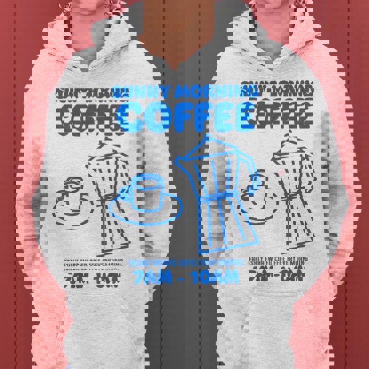 Sunny Morning Coffee Xundayun Delicious Coffee バックプリント レディースパーカー