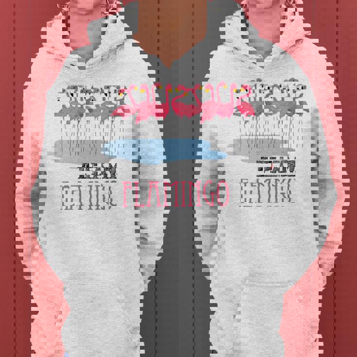 Team Flamingo キュート フラミンゴシャツ 素晴らしい夏用シャツ レディースパーカー