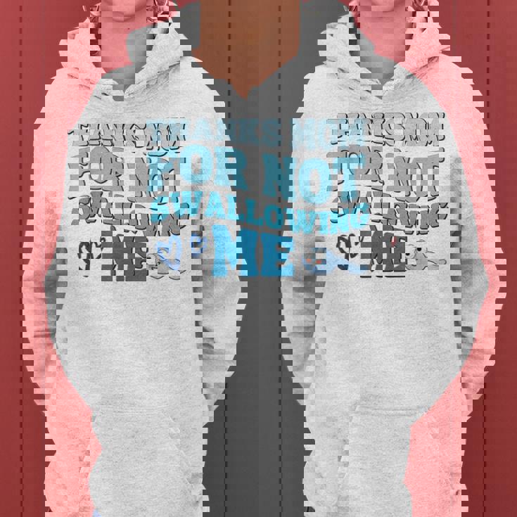 Thank Mom For Notwallow Me 娘 息子 母の日 レディースパーカー