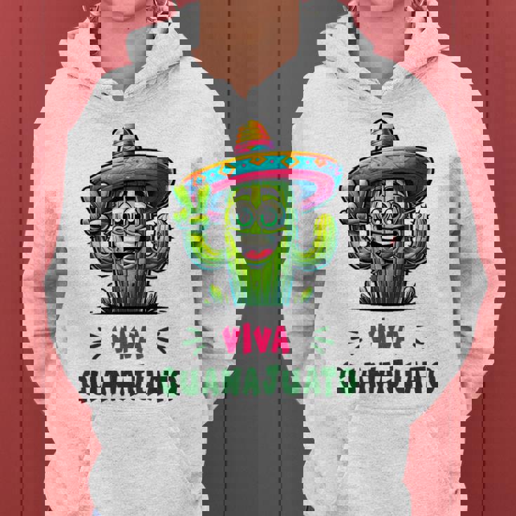 Viva Guanajuato Mexico Cactus ビバ・グアナファト・メキシコ サボテン・ソンブレロ レディースパーカー