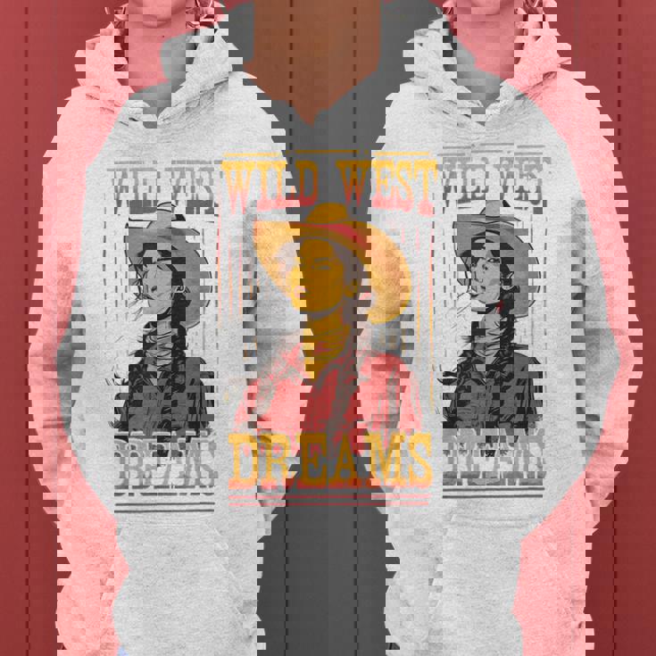 Wild West Dreams Country Western Cowgirl Rodeo グラフィック レディースパーカー