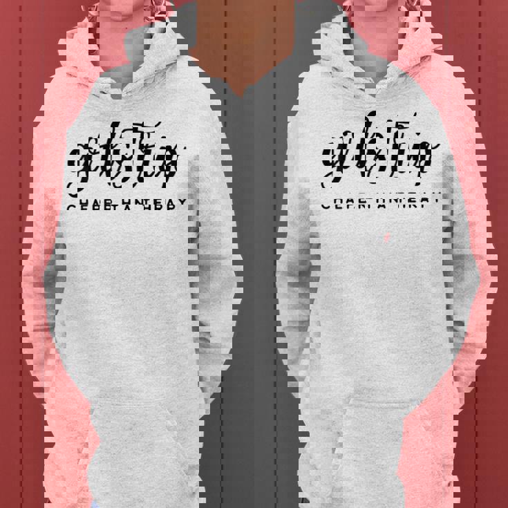 Women's Holiday Girls Trip Cheap Therapy Kapuzenpullover für Damen