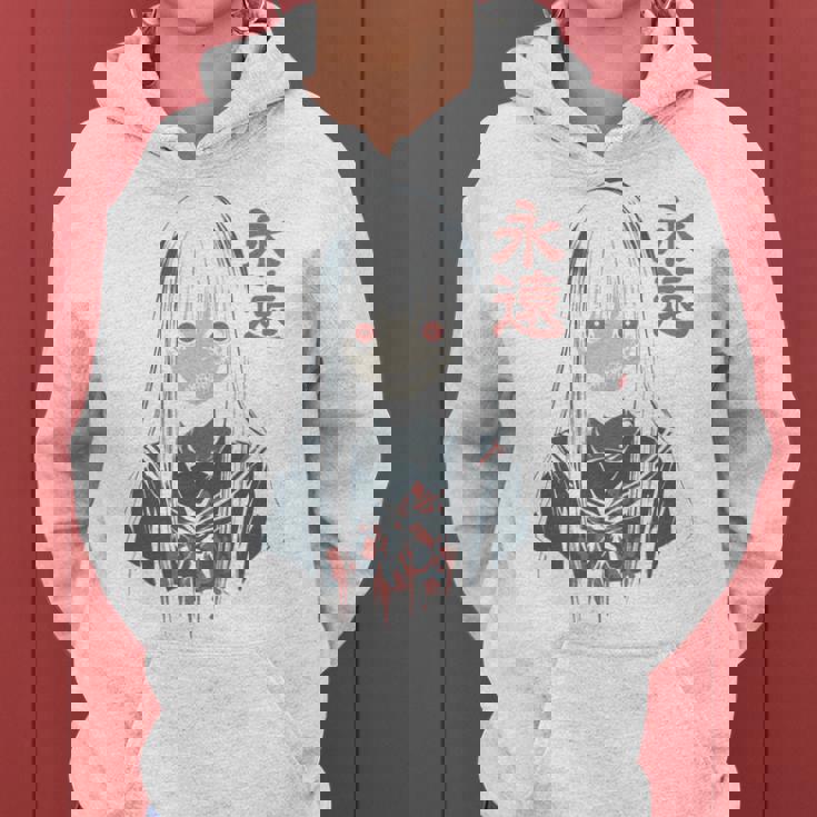 アニメ ホラーガール 美的 ソフト グランジ ワイフ 日本人 女の子 長袖tシャツ レディースパーカー