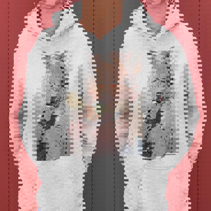 アニメ ワイフ かわいい アニメ 漫画 猫 女の子 甘い レトロ 日本 レディースパーカー