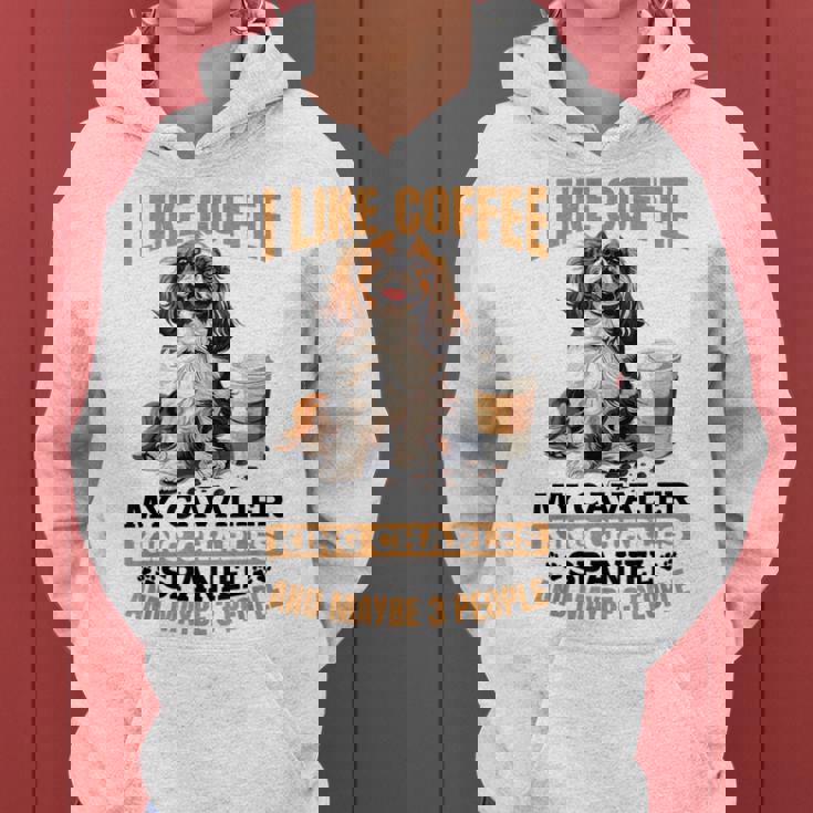 キャバリア・キング・チャールズ・スパニエル犬種 I Like Coffee My レディースパーカー