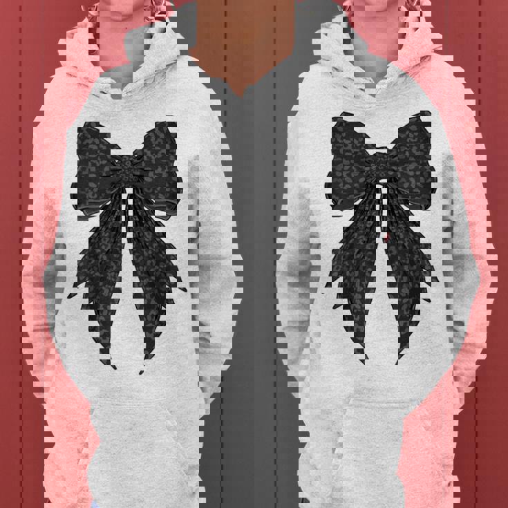 コケット リボン ブラック グレー チーター ヒョウ柄 女の子 ママ レディースパーカー