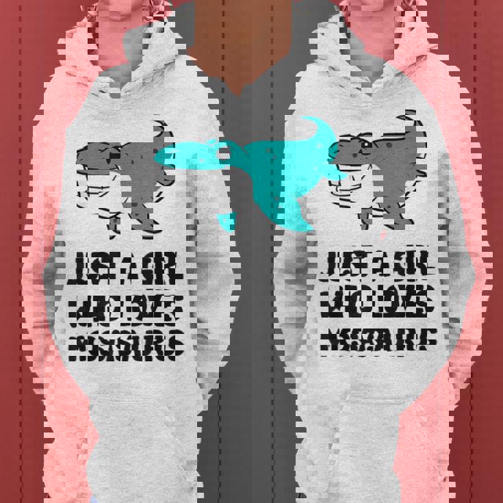 モササウルスが好きな女の子だけ レディースパーカー