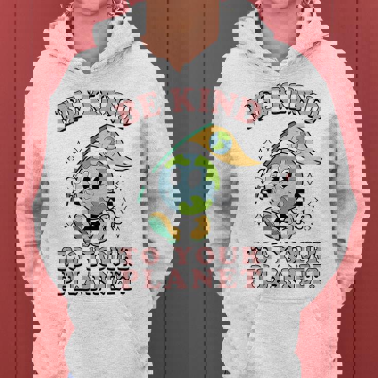 レトロ グルービー Be Kind To Your Planet Earth Day 70年代 80年代 4月 レディースパーカー