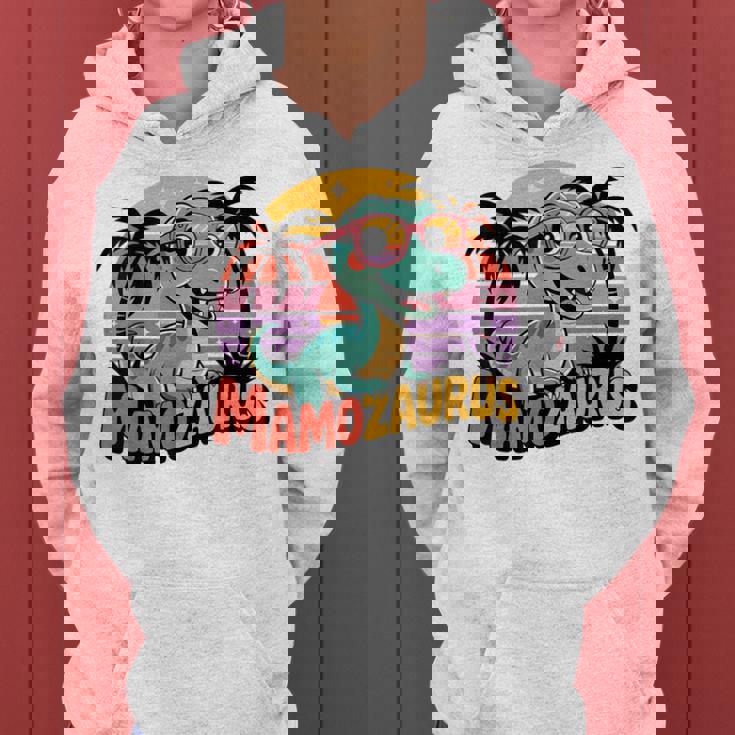 レトロマモザウルス恐竜ギフト ポーランドのお母さん Trexポーランド レディースパーカー