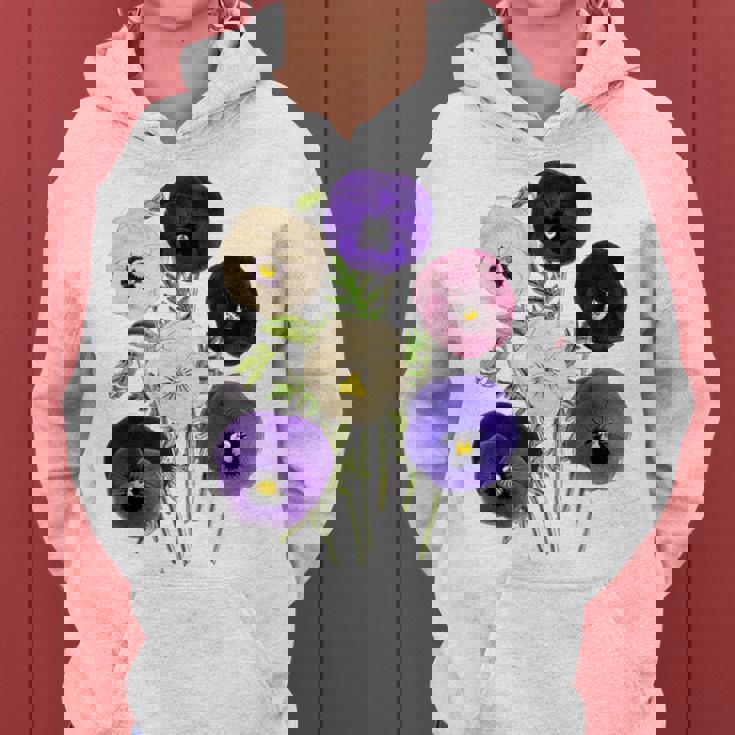 ヴィンテージ パンジー 花 ガーデニング パンジー 恋人 レディースパーカー