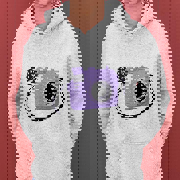 古希祝い 旅行好き 写真好き 撮影好き カメラ レトロ 父 母 男性 女性 70歳お祝い Ready To Travel レディースパーカー