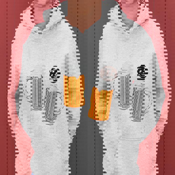 喜寿祝い ビール好き 酒好き 父 母 男性 女性 77歳お祝い Cheers To Embracing Life レディースパーカー