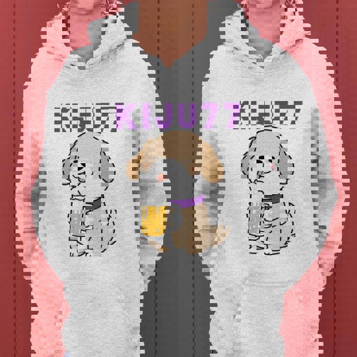 喜寿祝い ビール好き 酒好き 犬好き 父 母 男性 女性 77歳お祝い かわいい おもしろ 長袖tシャツ レディースパーカー