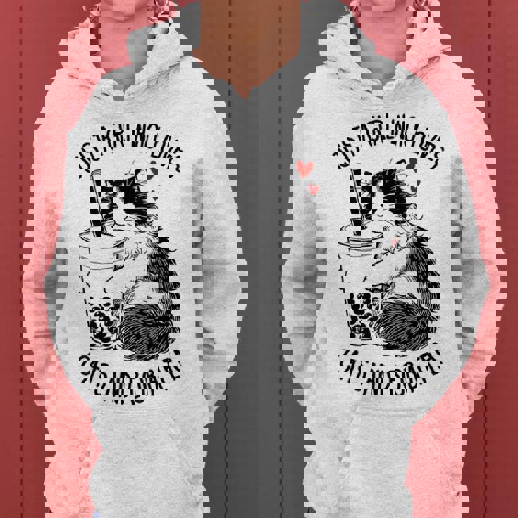 猫が大好きな女の子とボバティーラグドール猫好き レディースパーカー