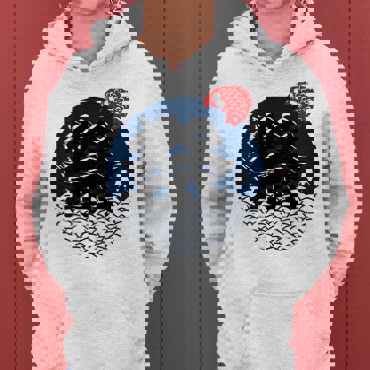 祭 まつり お祭り 海 富士山 鯛 夏祭り 秋祭り 花火大会 納涼まつり カジュアル はっぴのようなおもしろワッショイ レディースパーカー