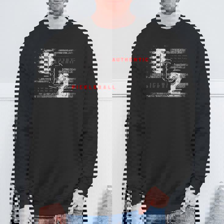 002ピックルボールフラッグ スウェットシャツ 高齢者への贈り物