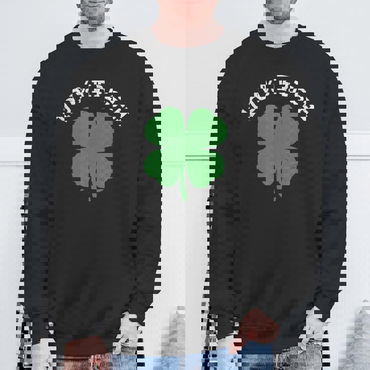 100アイルランド、グリーンシャムロック、アイルランドの遺産、聖パトリックの日 スウェットシャツ 高齢者への贈り物