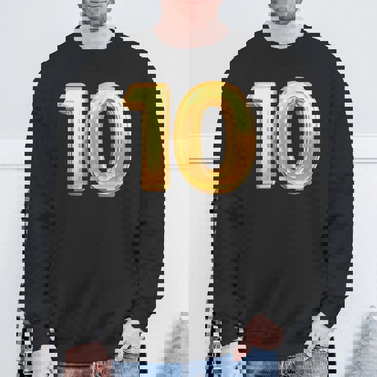 10周年記念 10Th 結婚10周年記念 スウェットシャツ 高齢者への贈り物