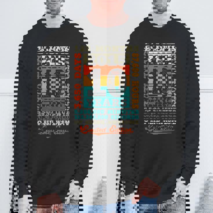 10歳の誕生日 10歳 120ヶ月 すごい生まれ 2015 スウェットシャツ 高齢者への贈り物