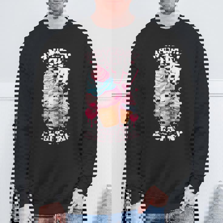 17歳の誕生日ガール 17年目 アイスクリーム 背番号17 スウェットシャツ 高齢者への贈り物