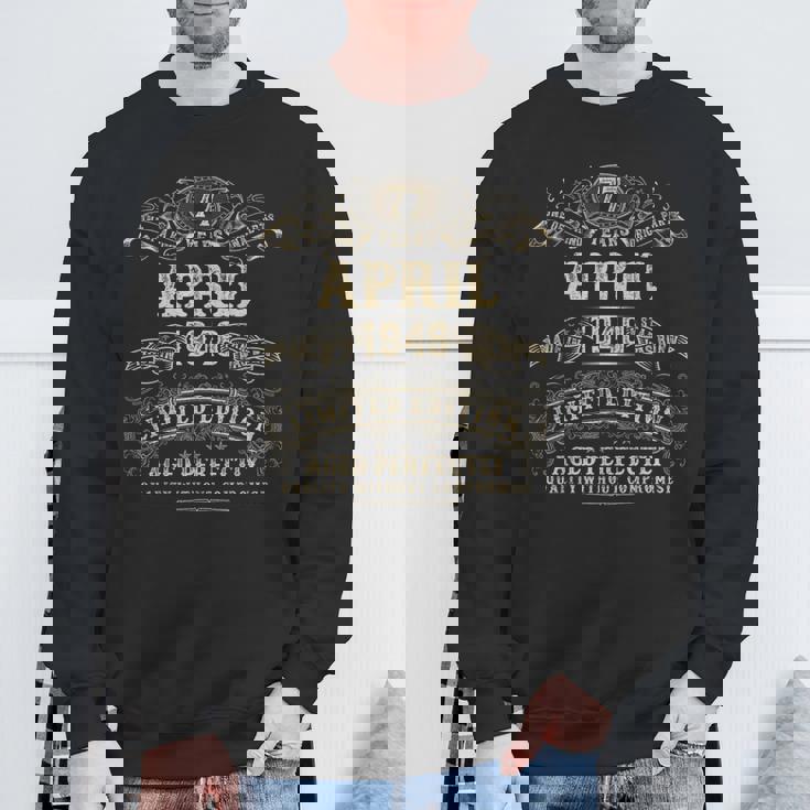 1948年4月 77歳の誕生日プレゼント 男性用 77歳の誕生日プレゼント スウェットシャツ 高齢者への贈り物