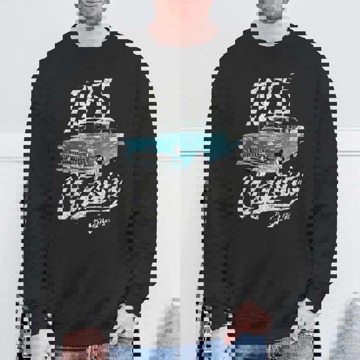 1955 シボレーベルエアブルー スウェットシャツ 高齢者への贈り物