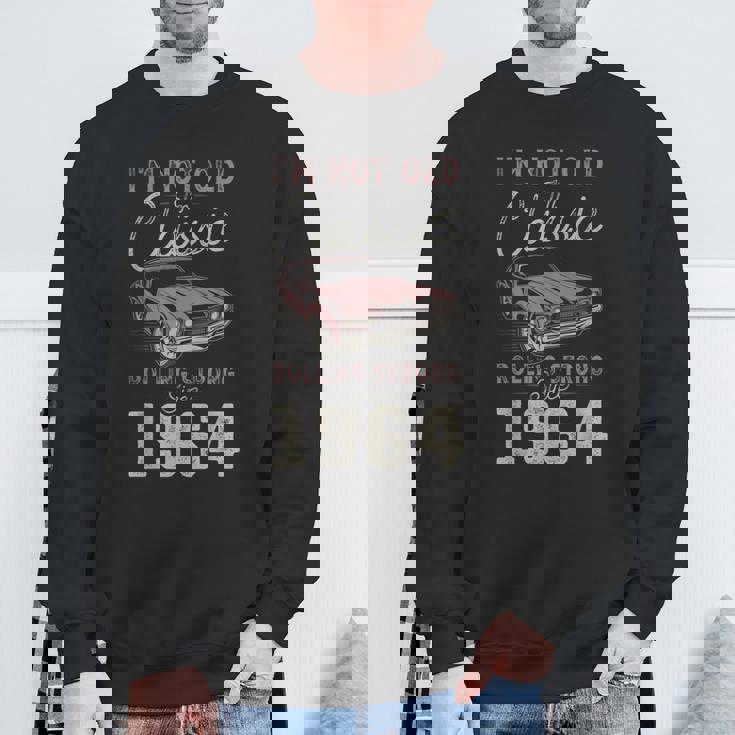 1964 マッスルカー 61歳の誕生日 クラシックカー スウェットシャツ 高齢者への贈り物
