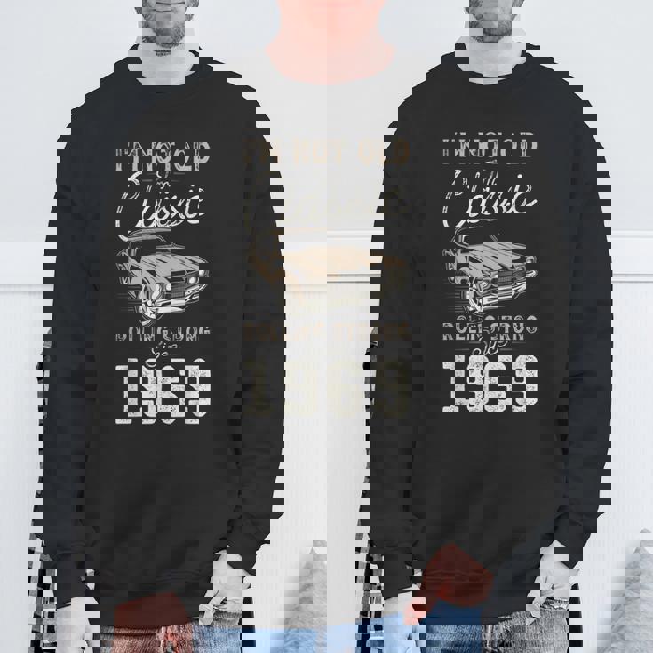 1969年生まれのクラシックカー 56歳の誕生日 スウェットシャツ 高齢者への贈り物