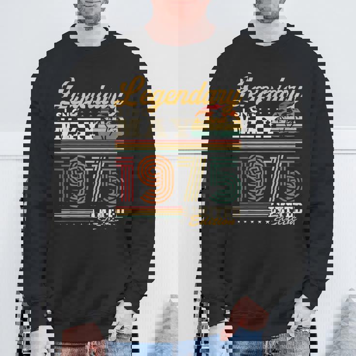 1975年5月生まれ 50年 ヴィンテージ 誕生日プレゼント スウェットシャツ 高齢者への贈り物