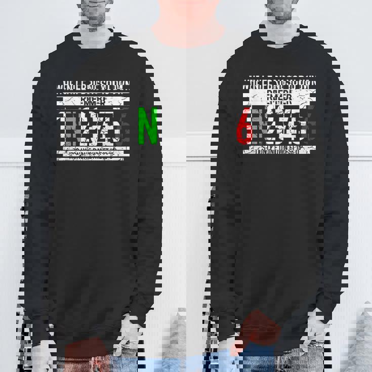 1N23456モーターサイクルギアシフトモーターサイクリスト スウェットシャツ 高齢者への贈り物