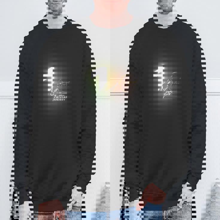 1周年記念デザイン スウェットシャツ 高齢者への贈り物